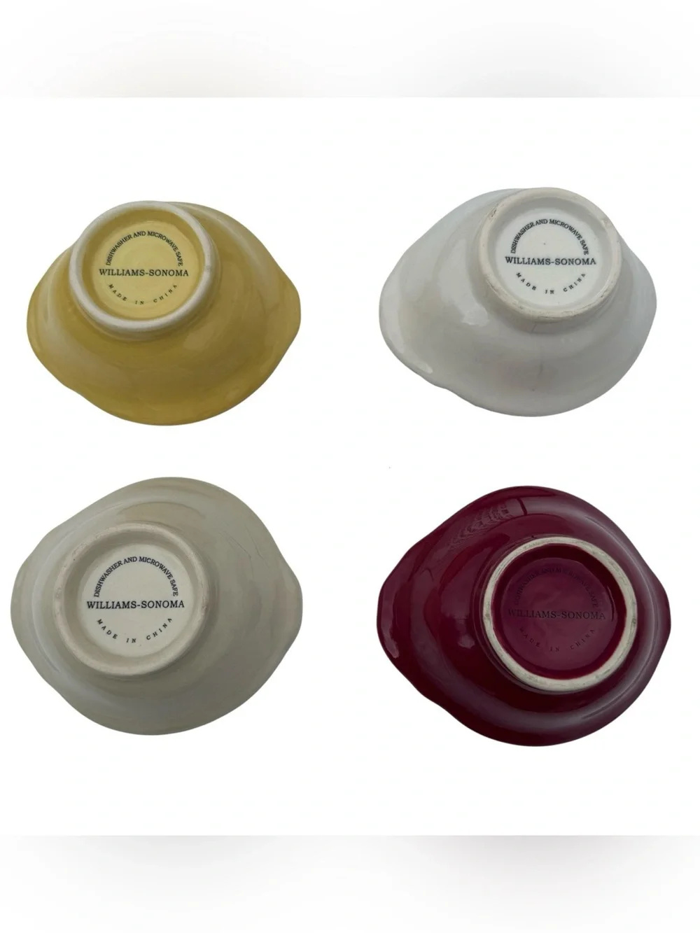 Williams Sonoma Onion Dip Bowls Set 4 Garden Cottagecore Farmhouse Decor RARE 5”